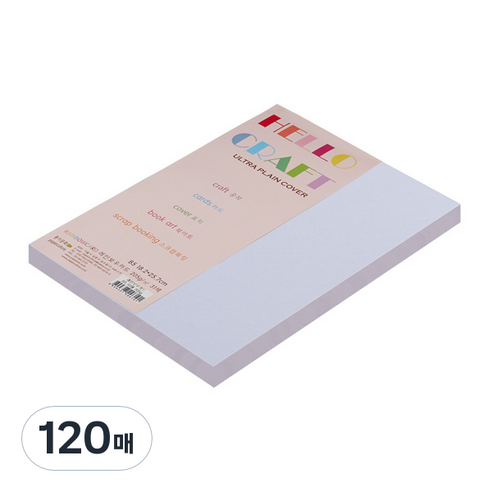 종이문화 친환경색지 레인보우카드 No.30 스노우화이트, 120매