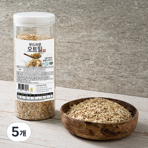 대구농산 간편한 부드러운 오트밀, 800g, 5개