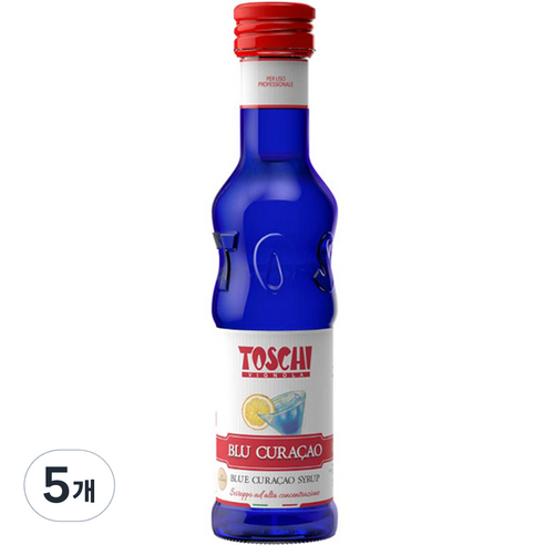 토스키 블루 큐라소 시럽, 250ml, 5개