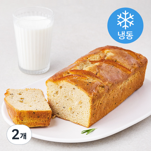 브로드카세 얼그레이 파운드케이크 (냉동), 2개, 480g