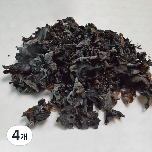 뭉글 말린 흑목이버섯, 100g, 4개