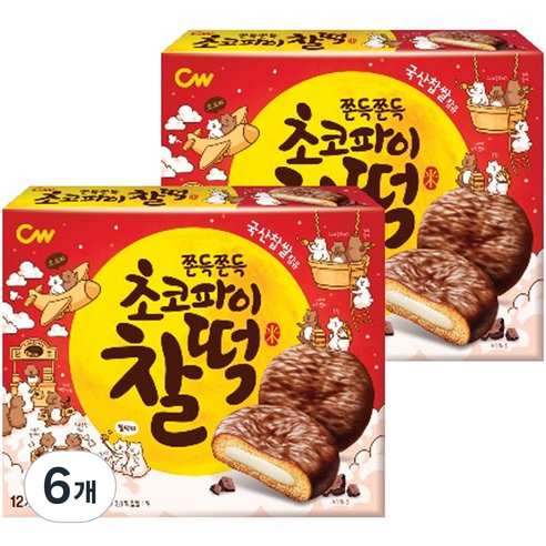 청우식품 초코파이찰떡 12p, 258g, 6개