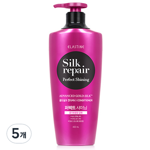 엘라스틴 실크리페어 퍼펙트 샤이닝 골드실크 컨디셔너, 400ml, 5개