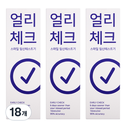 스마일랩 얼리체크 임신테스트기, 1개입, 18개