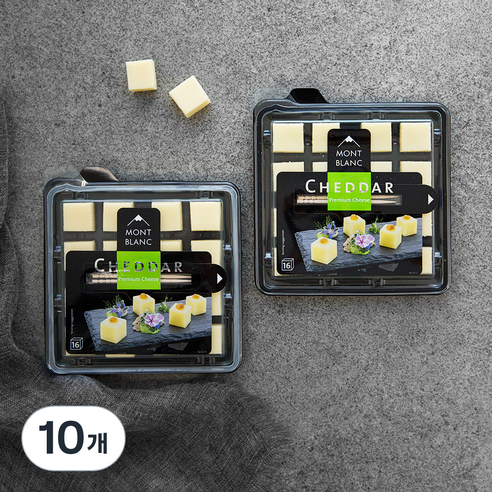 몽블랑 체다 큐브 치즈, 100g, 10개