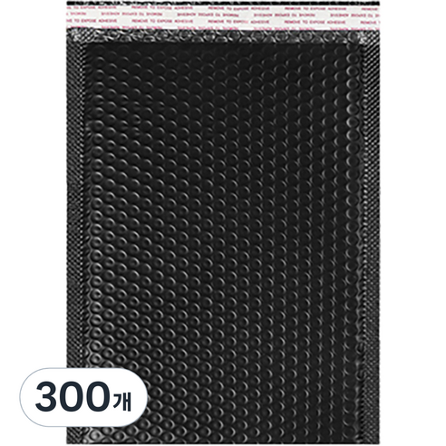 마켓감성 컬러 안전 봉투 블랙, 300개
