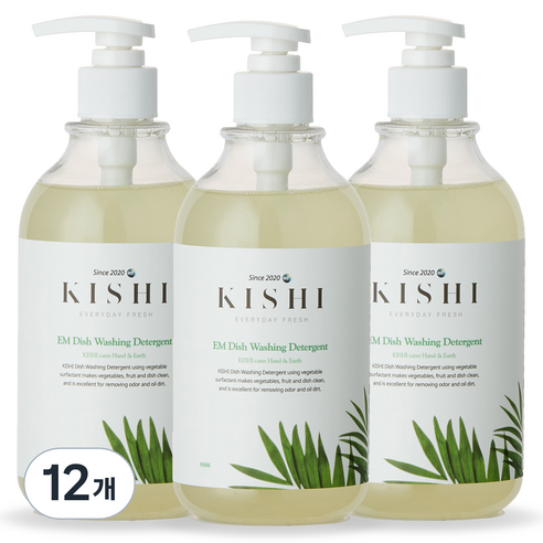 키쉬 주방 앤 젖병세제, 300ml, 12개