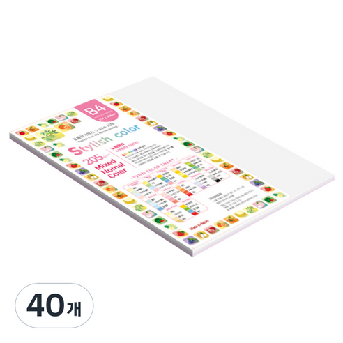 종이문화 SN 스타일리쉬 노멀 두꺼운 혼합색지 205g 09 Purple Tone, 40개