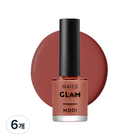 에뛰드 모디 글램 네일즈 9ml, 81호 오드로즈, 6개