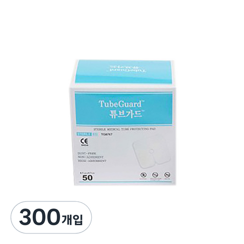 에버레이드 멸균 튜브가드 5 x 5 cm, 300개입