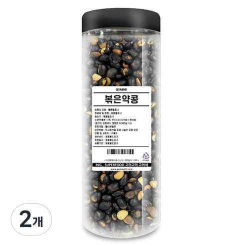 고미네 볶은약콩 통, 500g, 2개