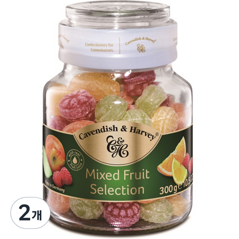 캐빈디쉬앤하비 종합과일맛, 300g, 2개
