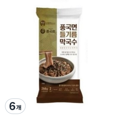 풍국면 들기름 막국수, 266g, 6개