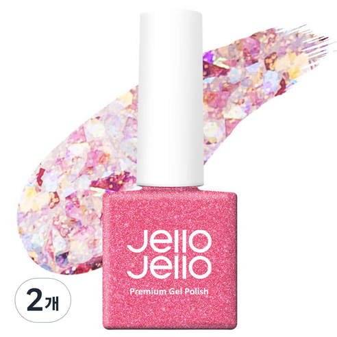 젤로젤로 프리미엄 젤 폴리쉬 10ml, JG-09 핑크레온, 2개