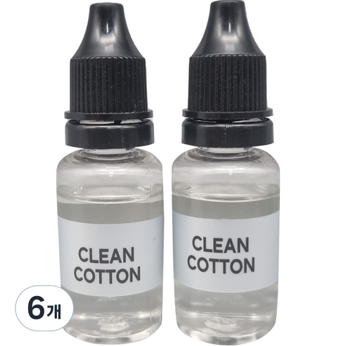 엠퓨처 차량용 불독 방향제 리필 오일 15ml, 클린코튼, 6개