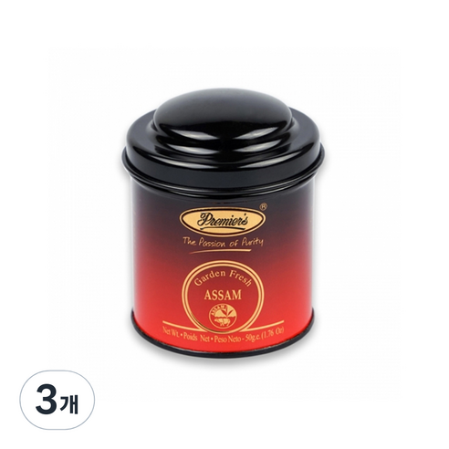 프리미어스티 미니틴 아쌈 홍차, 50g, 3개, 1개입