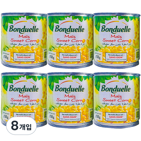 봉뒤엘르 옥수수 스위트콘 3p, 450g, 8개