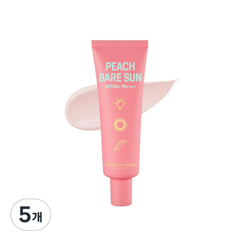 투쿨포스쿨 피치 베어 선 SPF50+ PA++++, 50ml, 5개