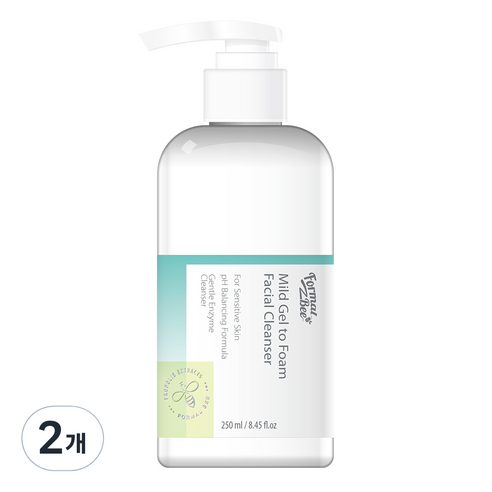 포멀비 마일드 젤투폼 페이셜 클렌저, 2개, 250ml