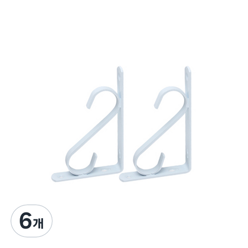 ETSHOP 싱글S 선반대, 화이트, 6개
