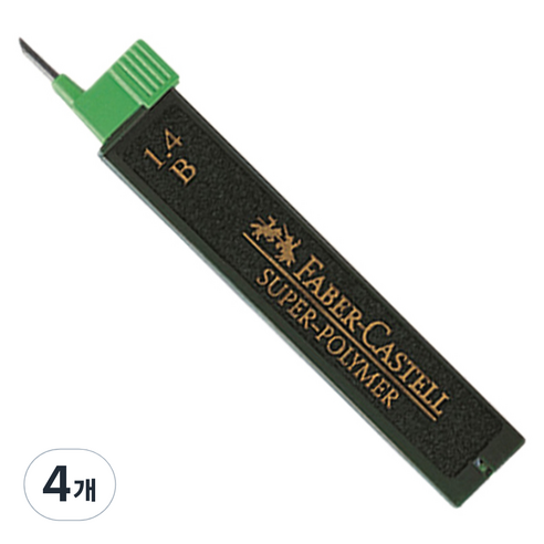 파버카스텔 펜슬 샤프심 B 리필 6p 121411, 1.4mm, 4개