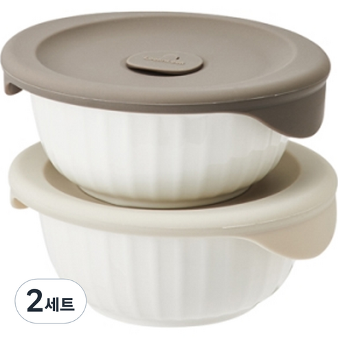 락앤락 바로 한끼 도자기 밥 용기, 4세트, 450ml 4p+뚜껑 4p 
밀폐저장/도시락