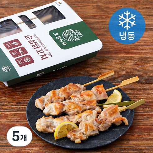 오늘식탁 순살닭꼬치 (냉동), 300g, 5개