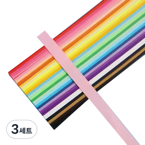 미소로운 이벤트 양면 별 종이접기 멀티페이퍼 컬러믹스 540p 세트, 3세트, 27색