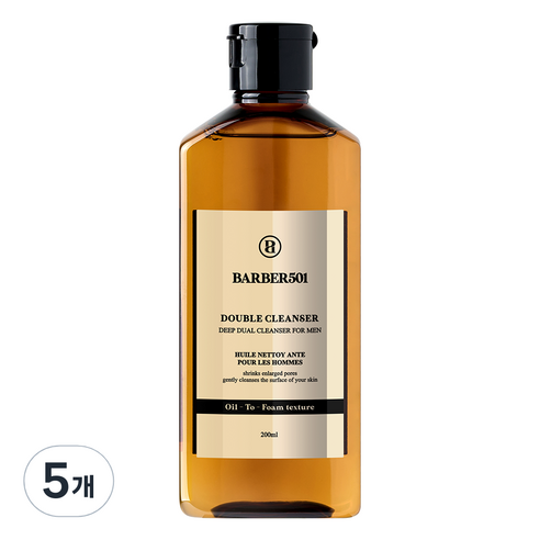 바버501 더블 클렌저, 200ml, 5개