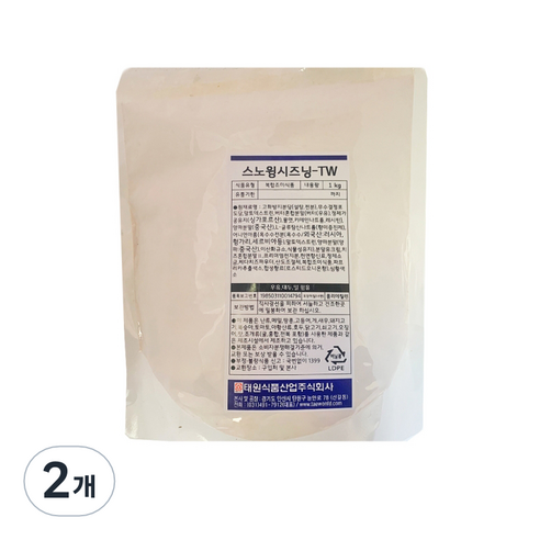 태원식품 스노윙시즈닝 TW, 1kg, 2개