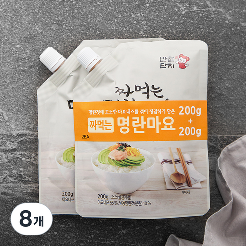 반찬단지 짜먹는 명란마요, 200g, 8개