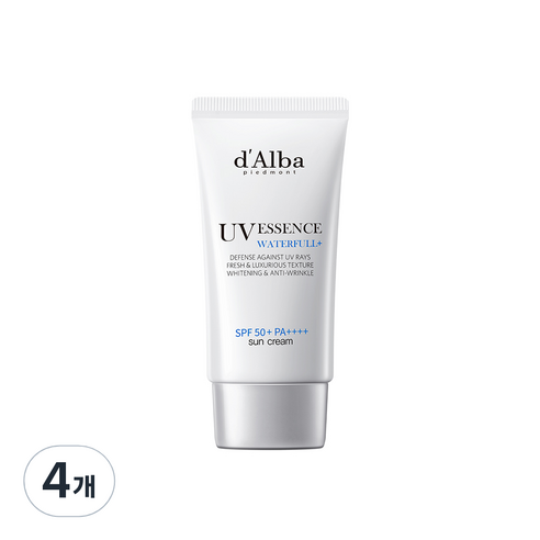 달바 워터풀 에센스 선크림 SPF50+ PA++++, 50ml, 4개