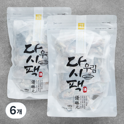 기장물산 우림 다시팩 (냉장), 10g, 10개입, 6개