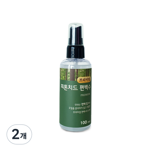 편백아트 프리미엄 피톤치드 편백수, 100ml, 2개