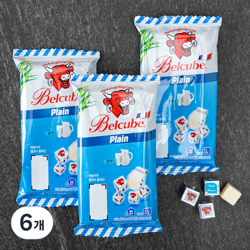 더래핑카우 벨큐브 플레인, 5.2g, 24개입, 6개