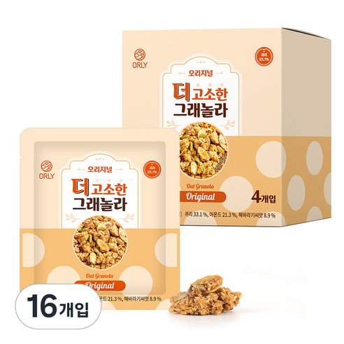 올리 더 고소한 그래놀라 오리지널, 25g, 16개