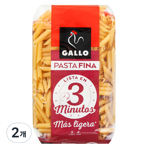 갈로 씬 3분 펜네 파스타, 400g, 2개