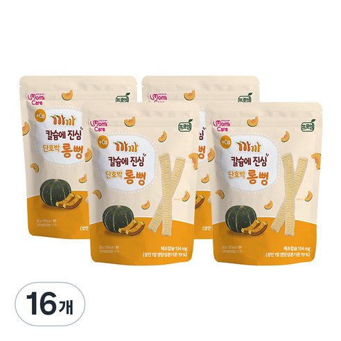 프로엠 까까 칼슘에 진심 단호박 롱뻥 30g, 16개