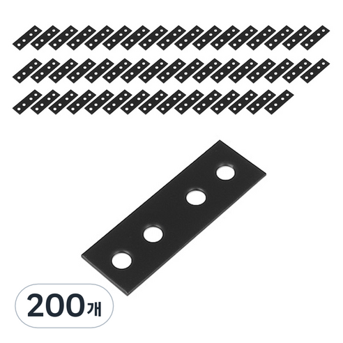 모네스페스 10번 일자 평철 블랙, 200개
