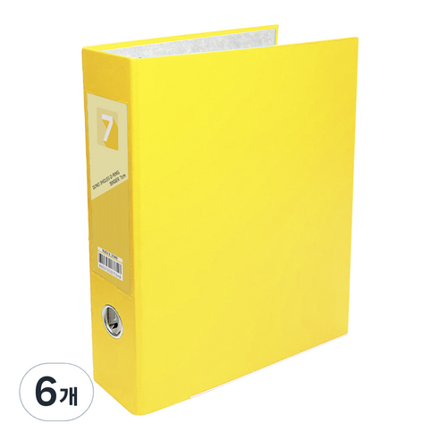 투코비 도노 D링 바인더 3공 A4 7cm, 노랑, 6개