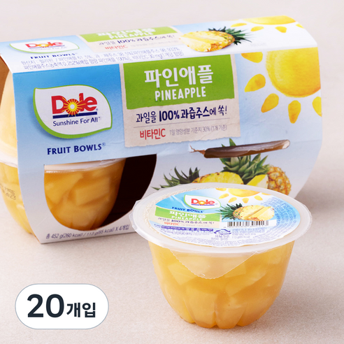 돌 후룻볼 파인애플, 113g, 4개입, 5개