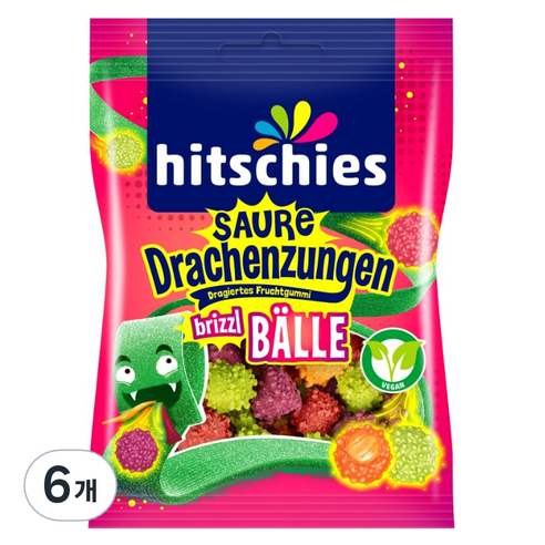 히치스 사우어드라헨 브리즐 볼, 100g, 6개