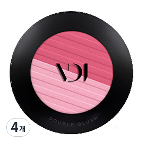 비디보브 더블 블러쉬 3g, 02 핑크, 4개