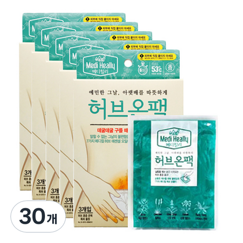 메디힐리 허브온팩 3p, 30개