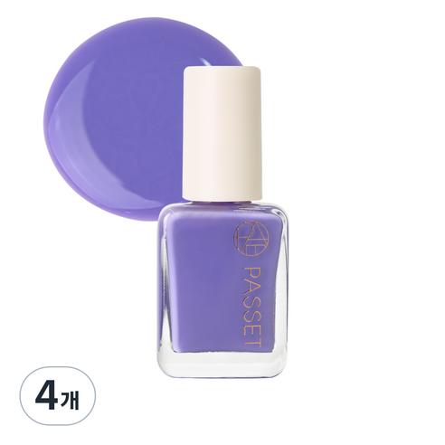 파셋 셀럽 네일컬러 폴리쉬 매니큐어 7ml, 바이올렛퍼플, 4개