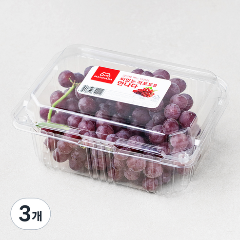 만나다 미국산 씨없는 적포도, 450g, 3개