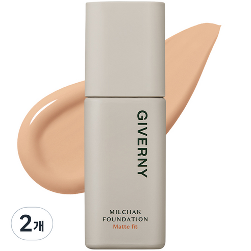 지베르니 밀착 매트핏 파운데이션 30ml, 2개, 23NW 미디움 베이지