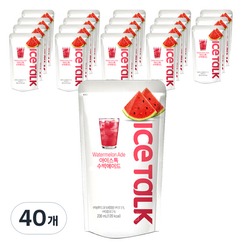아이스톡 수박 에이드, 40개, 230ml