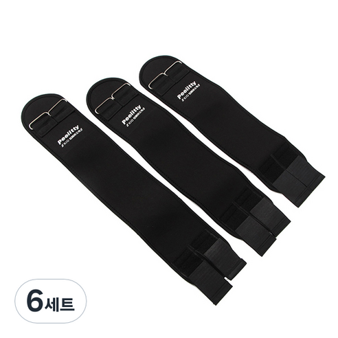 트리 바른자세 OX 다리 벨트세트 XL 블랙, 6세트