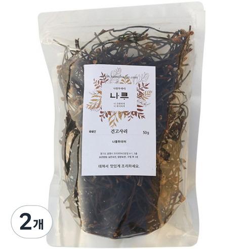 나물투데이 국내산 건고사리, 50g, 2개